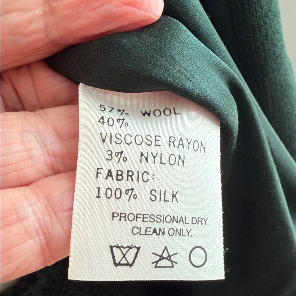 St. John Collection Dark Green Sparkle  Suit - Picture 8 of 10